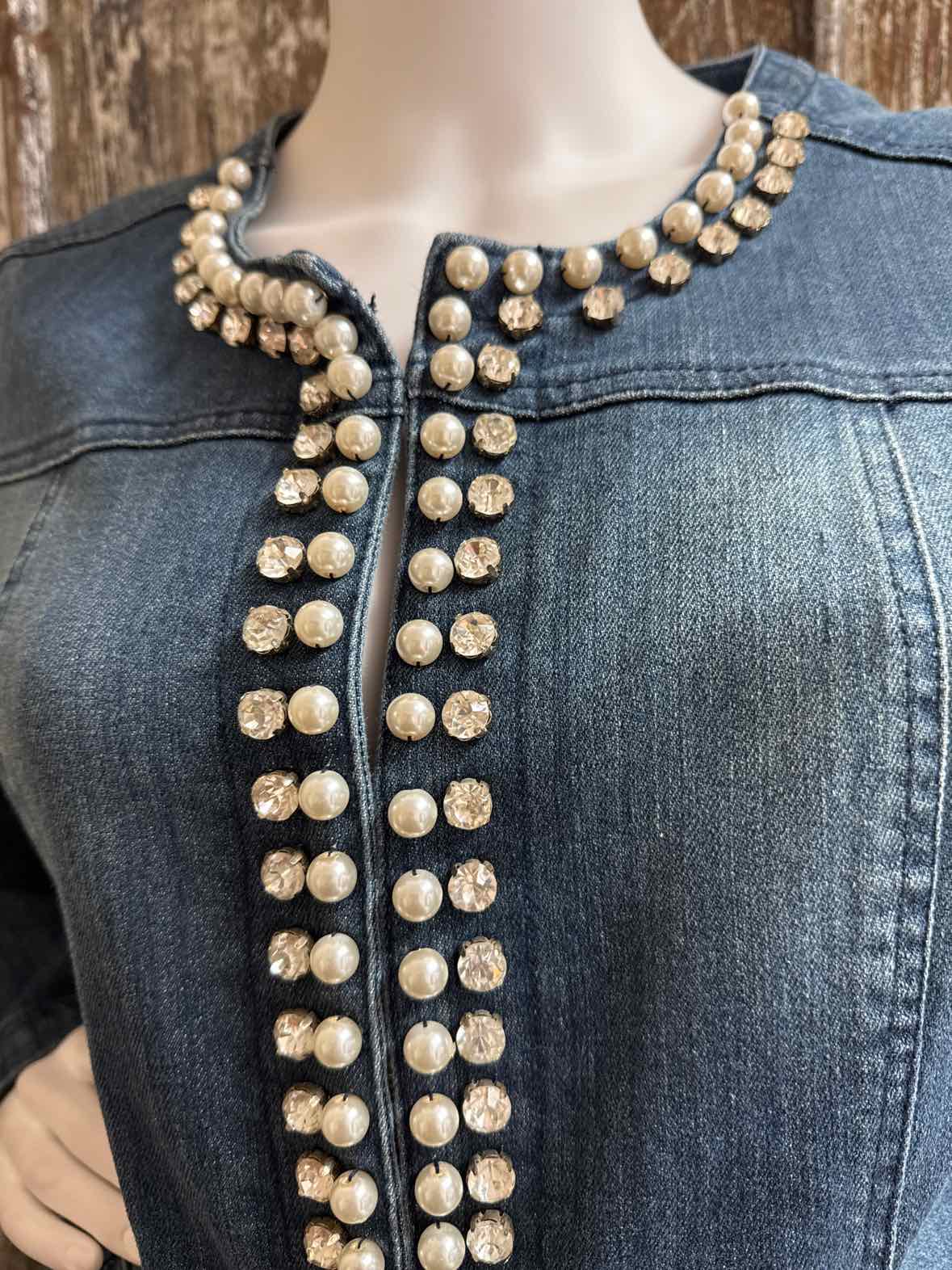 Joan Rivers Size Large Denim Jean Jacket