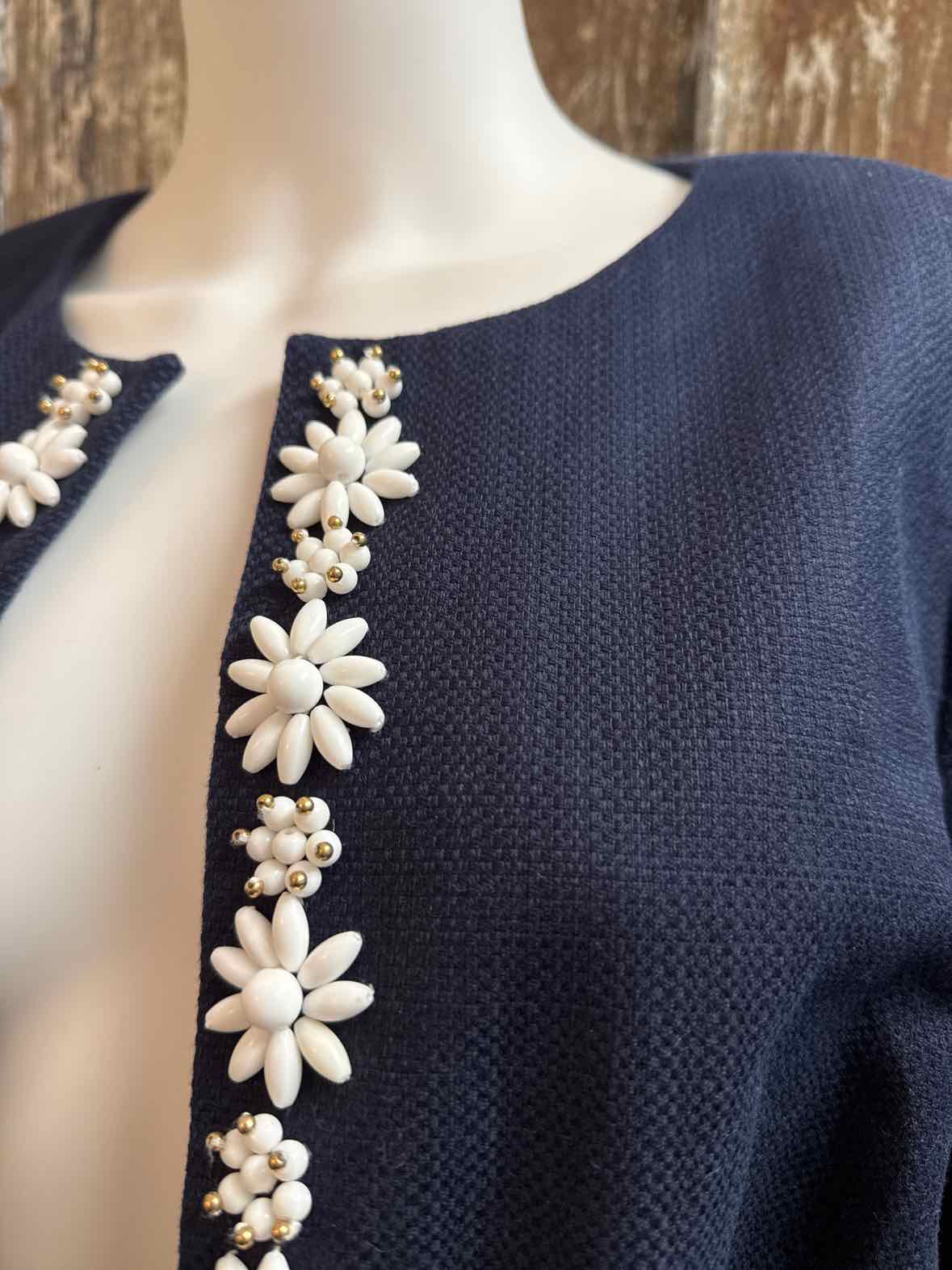 Talbots Size 14WP (Large Petite) Blue Blazer