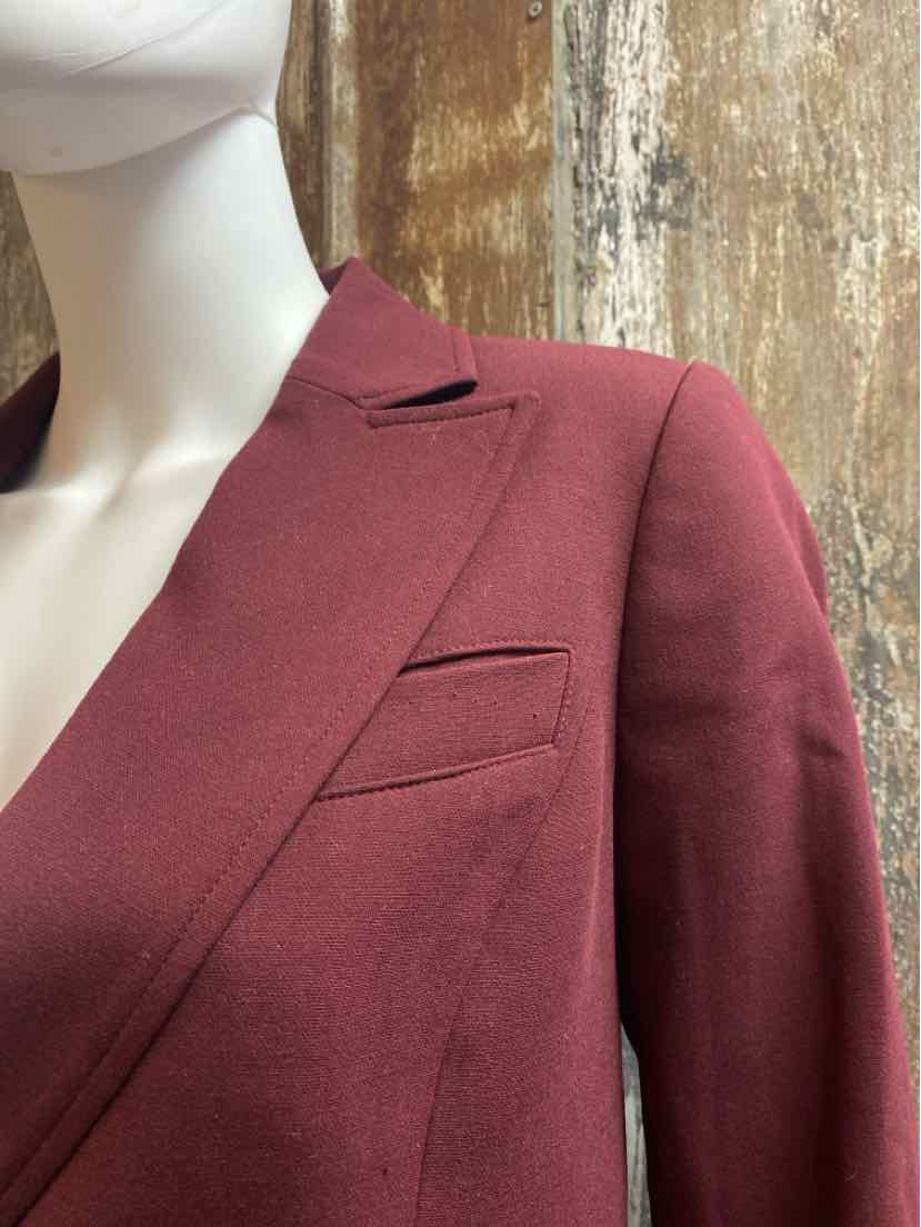 Talbots Size 2 (Extra Small) Maroon Blazer