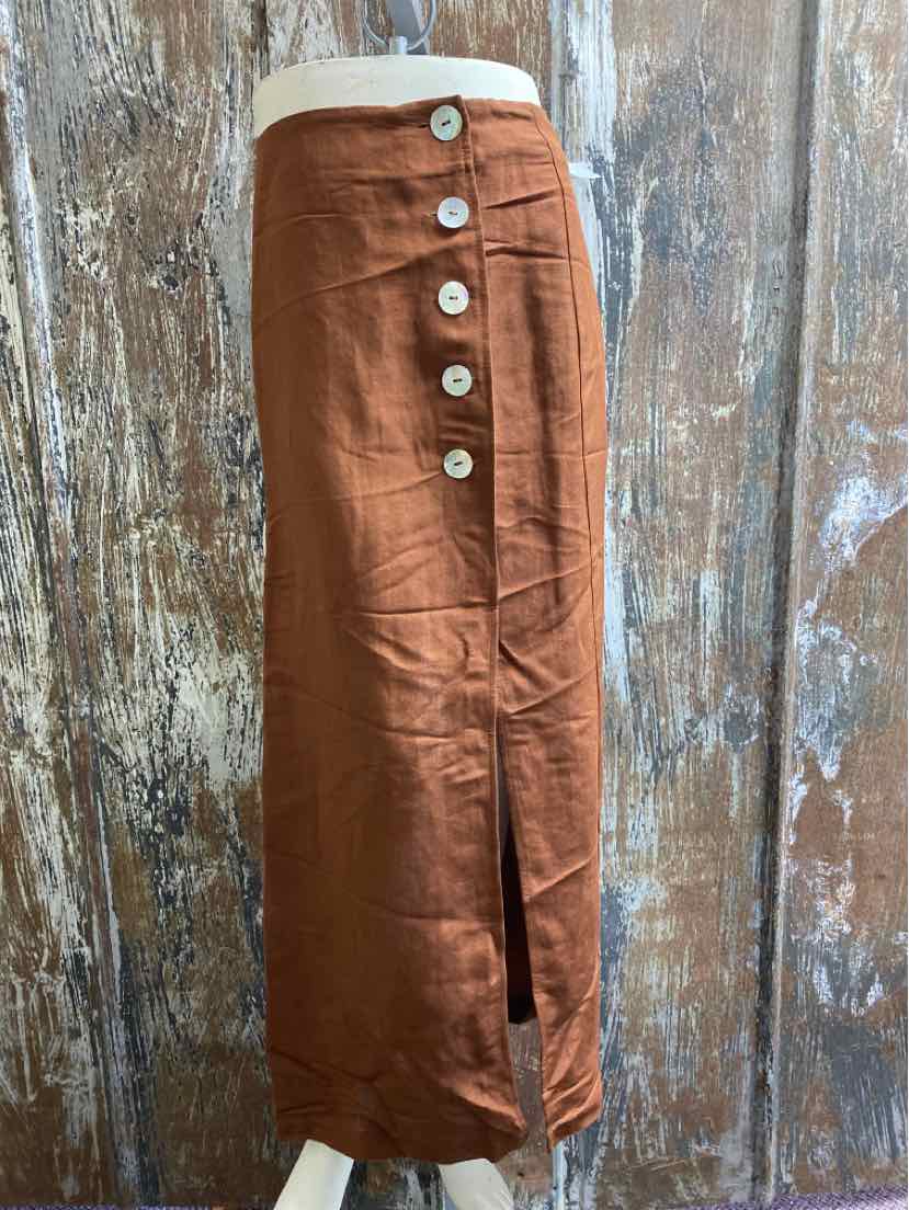 Zara Size Extra Small (0/2) Brown Skirt