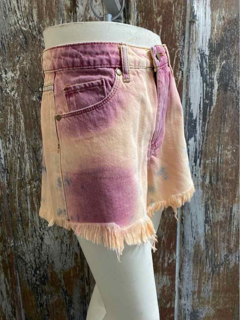 Easel Size Small (4/6) Pink Tie Dyed Shorts