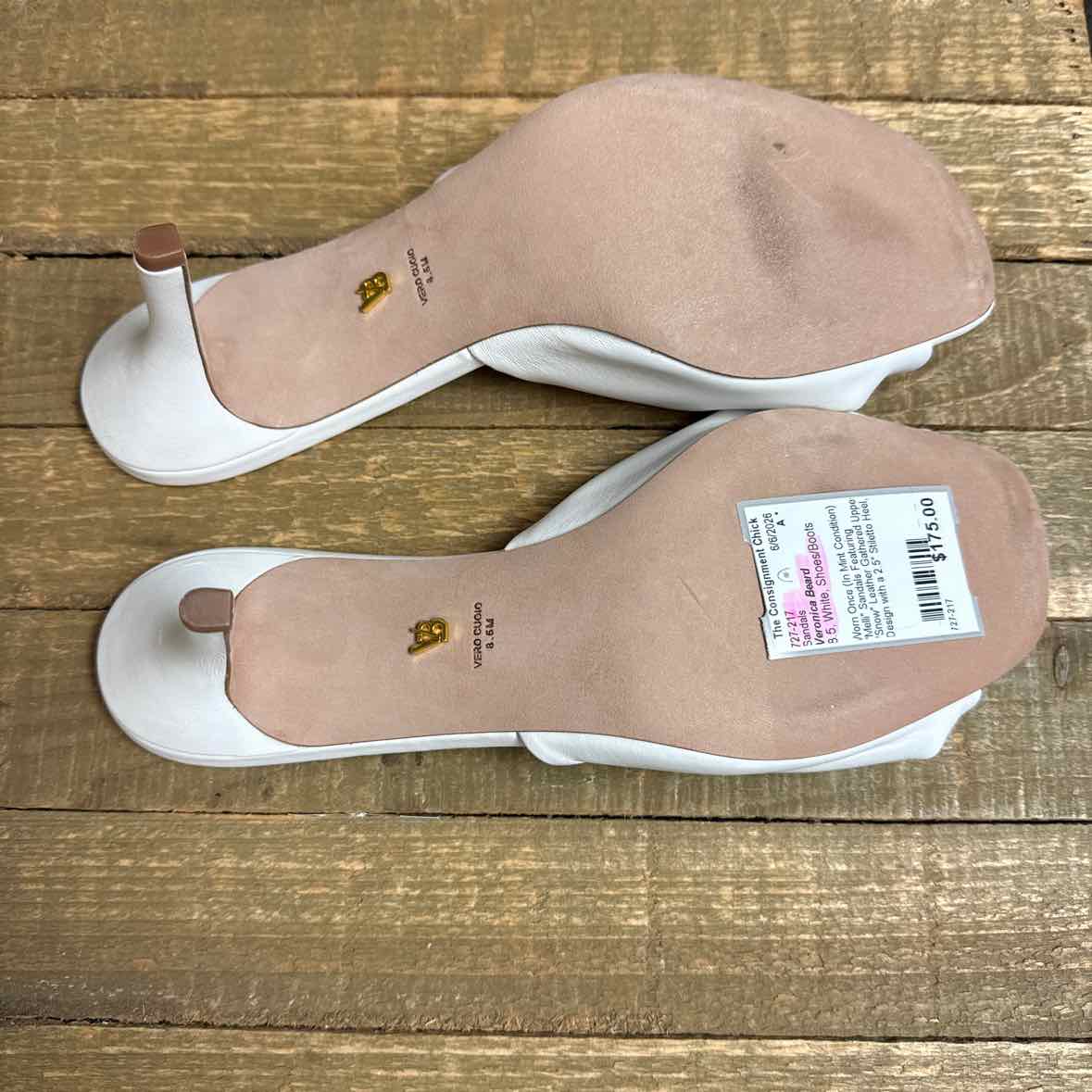 Veronica Beard 8.5 White Sandals
