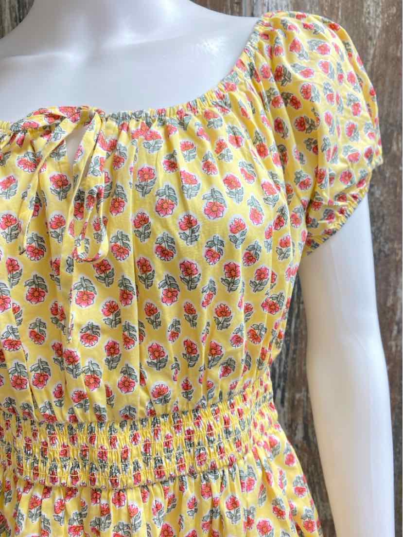 J. Crew Size extra small Yellow Floral Dress