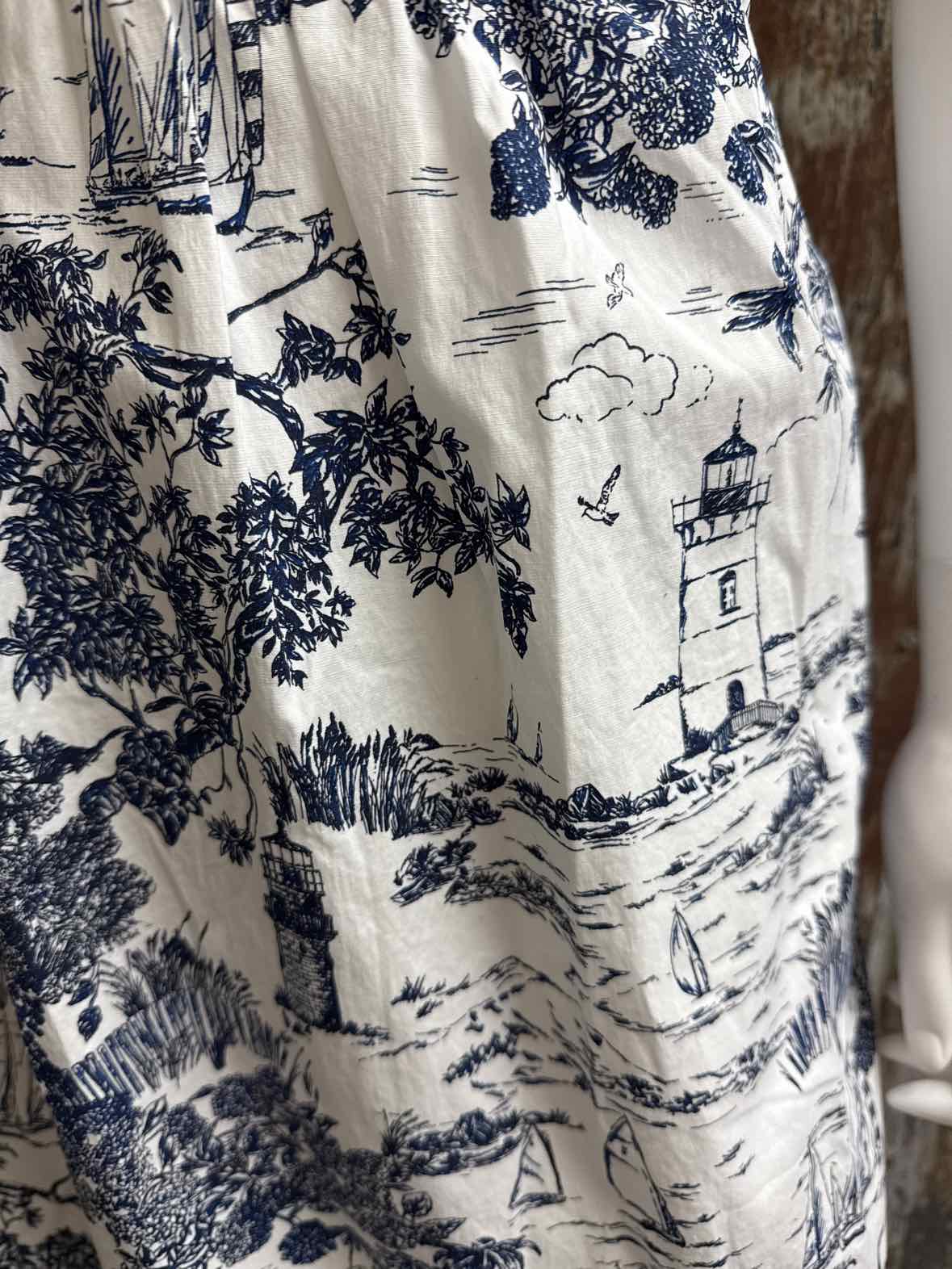 Vineyard Vines Size small Navy/White Print Dress