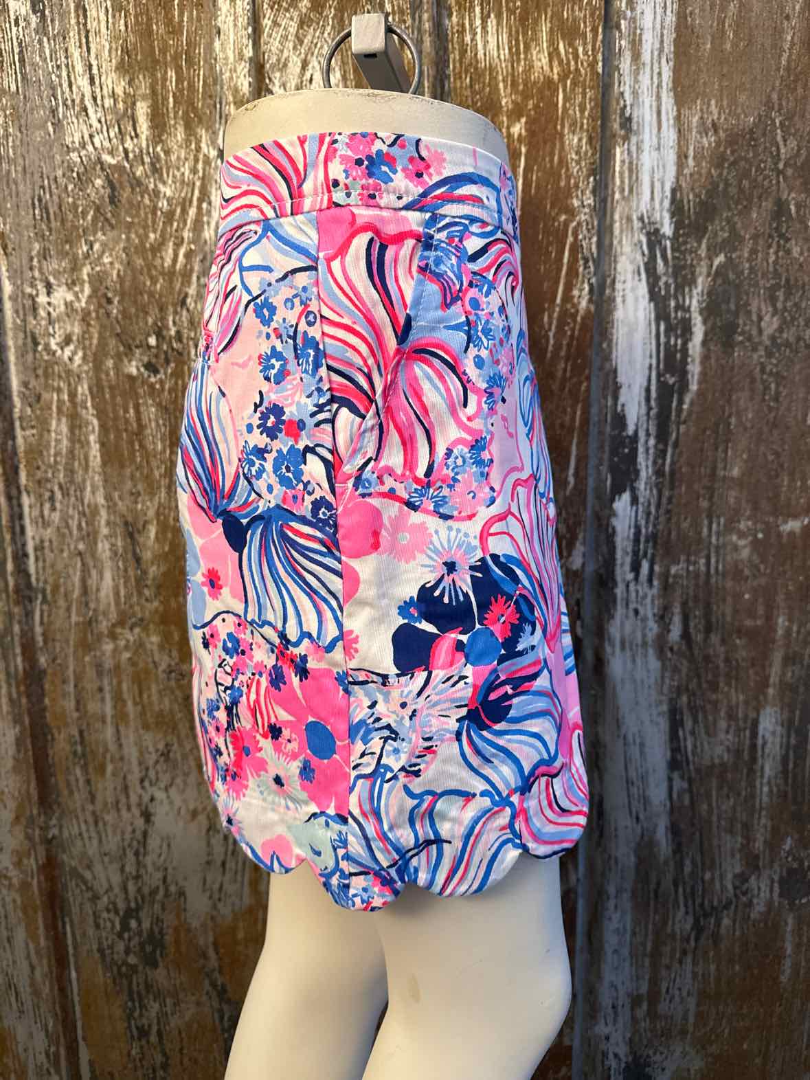 Lilly Pulitzer Size 12 Pink/Blue Print Skort