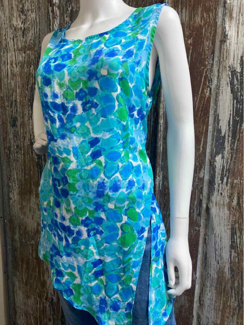 Rachel Zoe Size Extra Large Blue Print tops