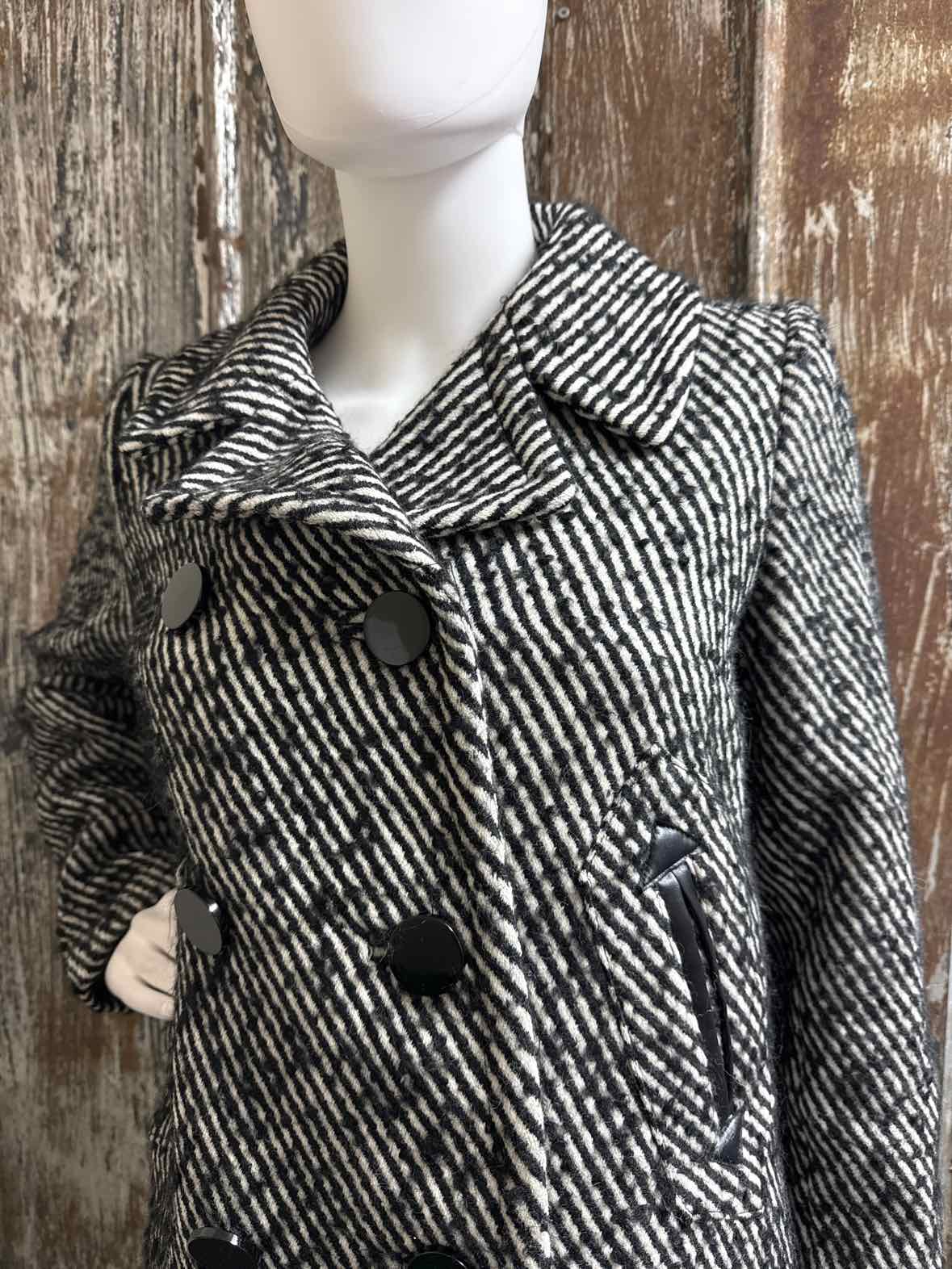 Milly Size 4 (Small) black/white Coat