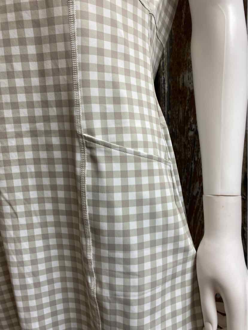 Nevis Golf Co. Size Large Brown Check Golf Dress