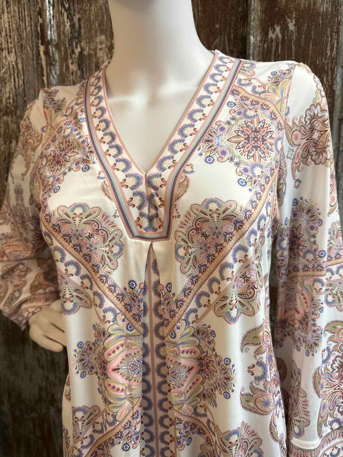 hale bob Size Medium Ivory Multicolor Print Dress