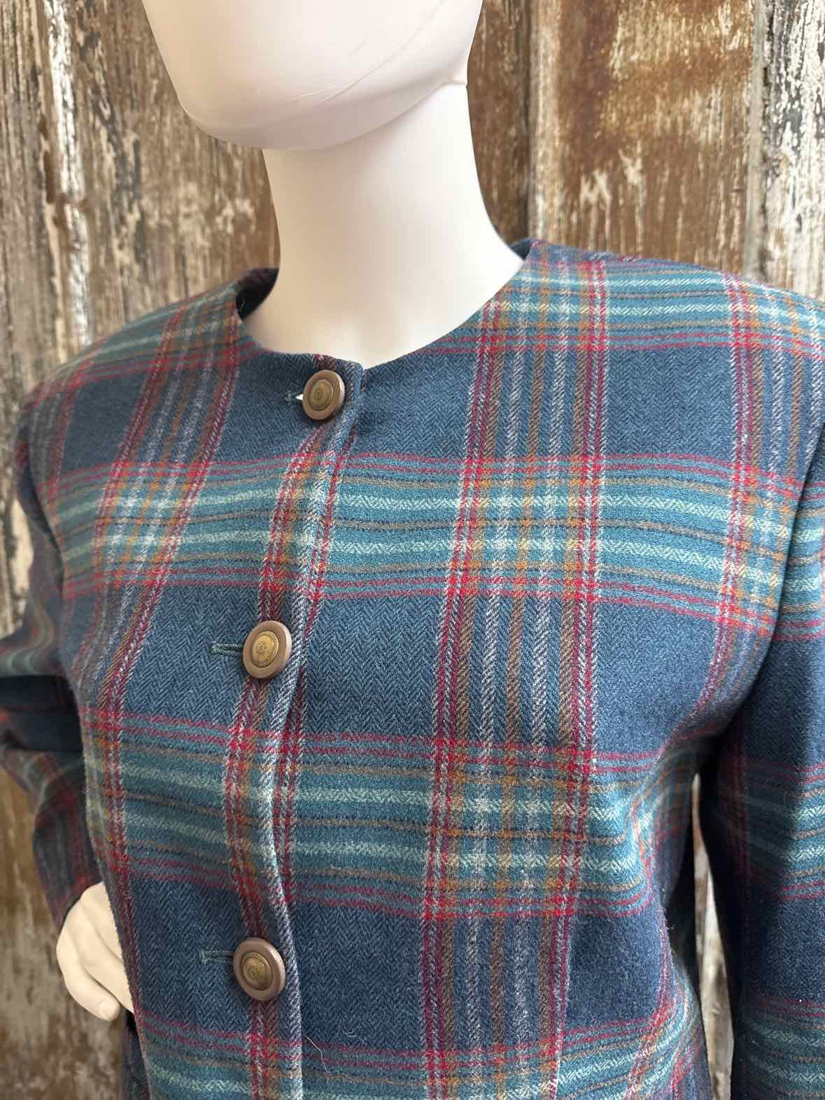 Pendleton Size Medium/Large Blue Plaid Blazer