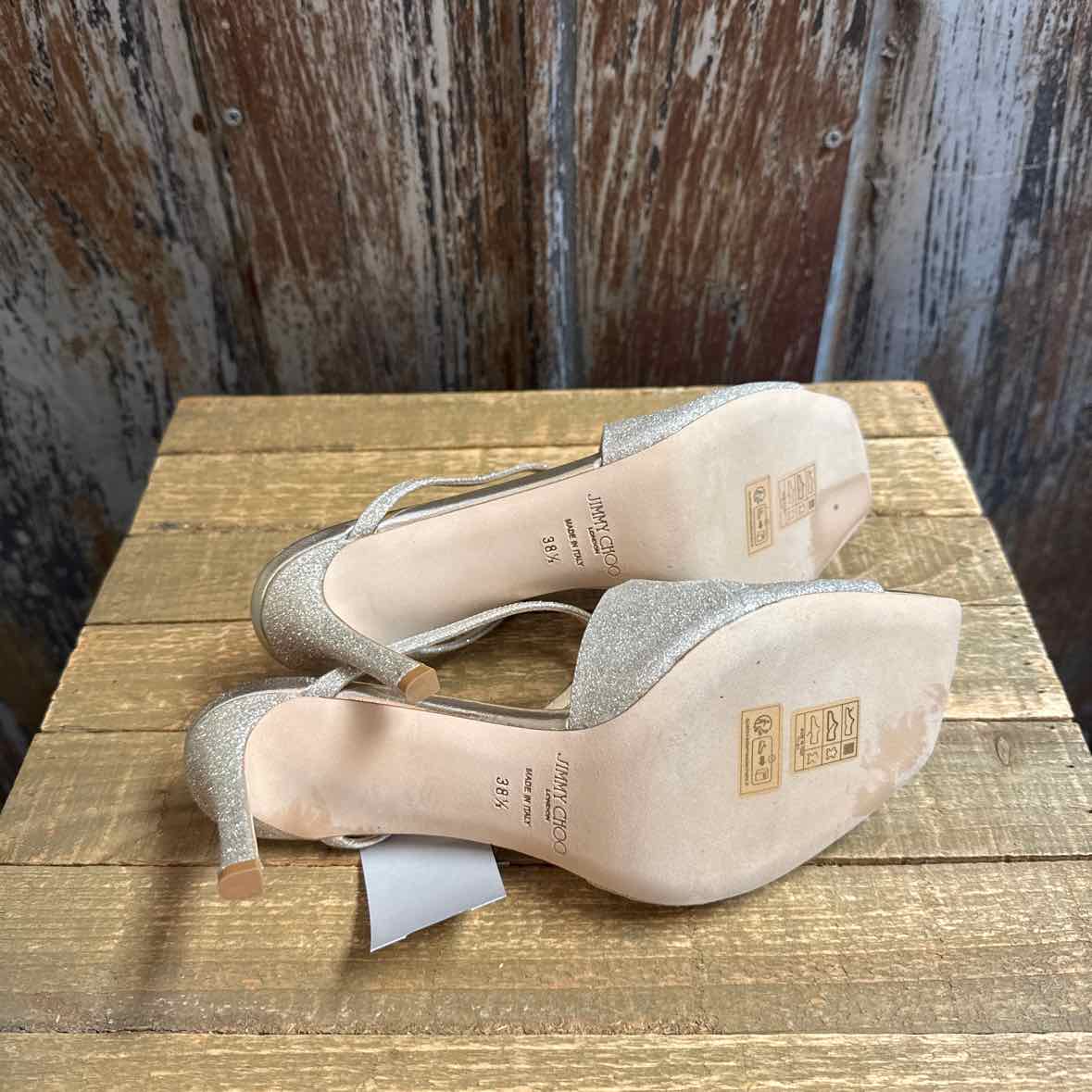 Jimmy Choo 8 Gold Shoes