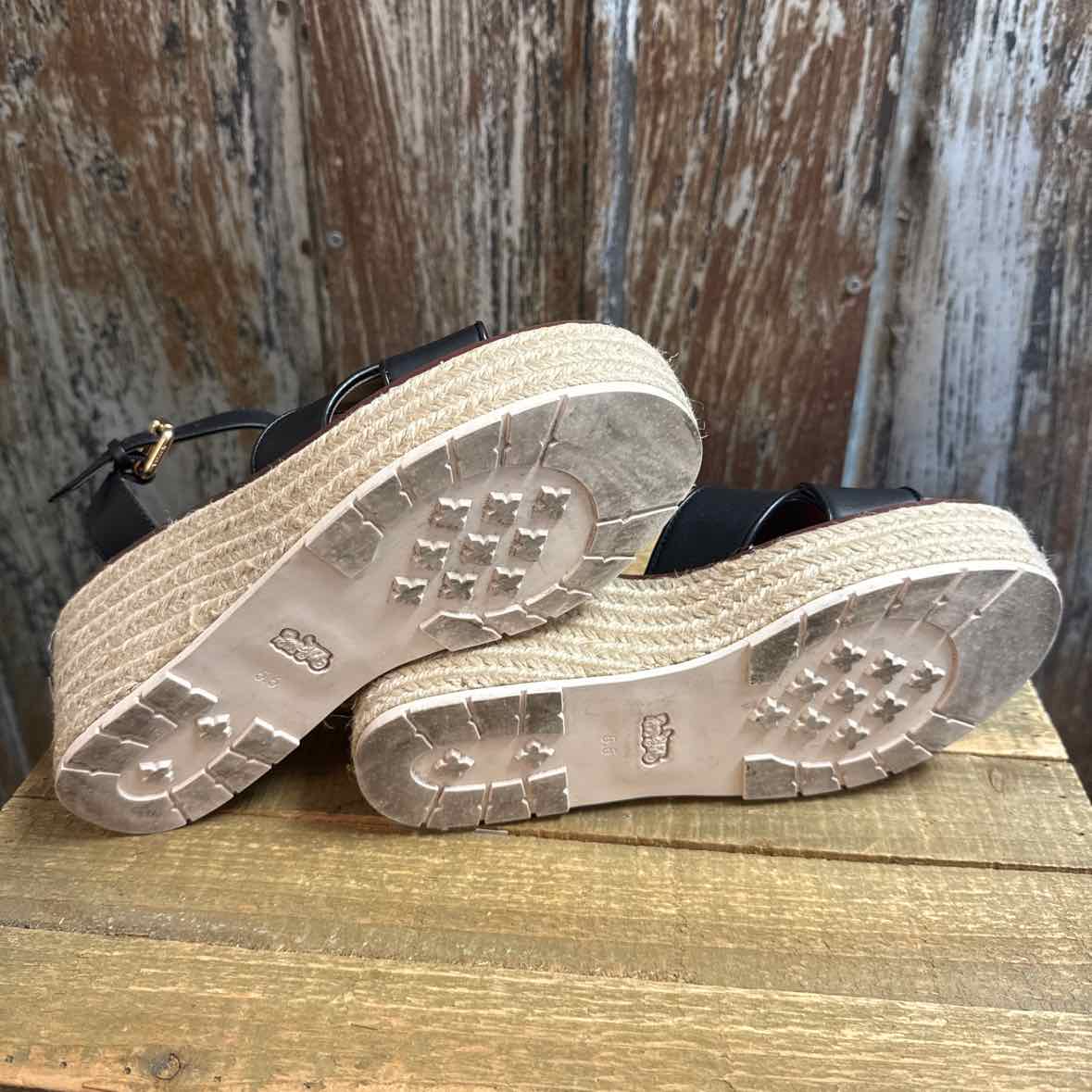 Coach 6.5 Black Sandals
