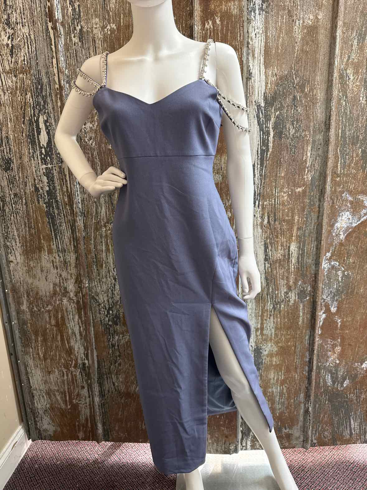 Likely Size 8 (Medium) blue/gray Evening Dress