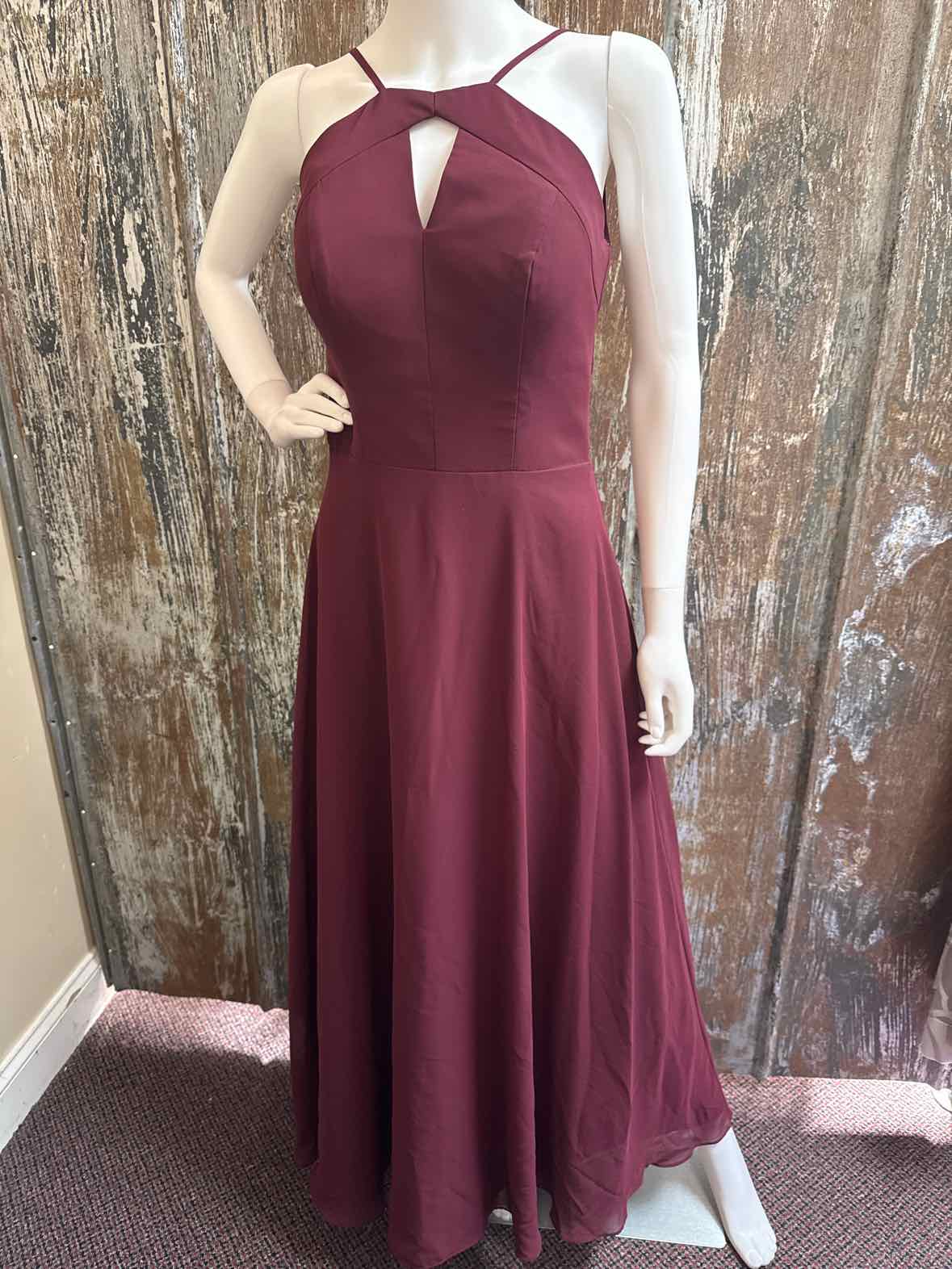 Sorella Vita Size 10 Maroon Evening Dress