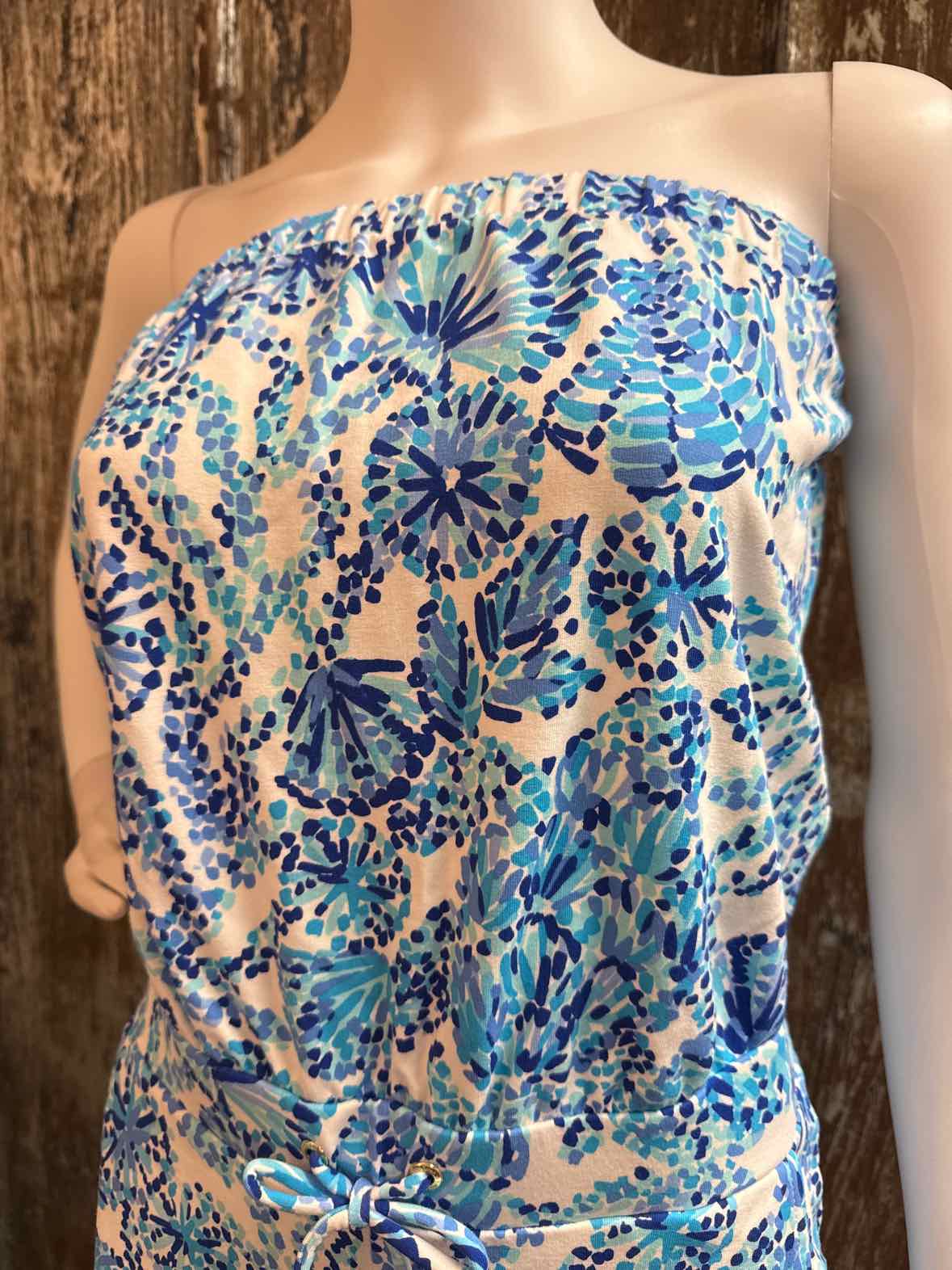Lilly Pulitzer Size small Blue Print Romper