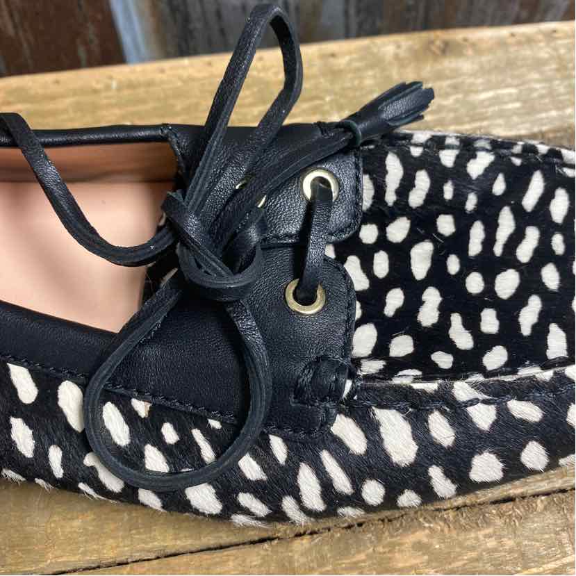 J Crew 9 Black Print Shoes