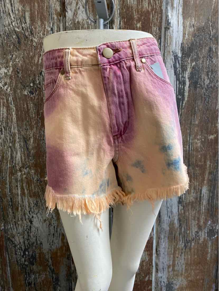 Easel Size Small (4/6) Pink Tie Dyed Shorts