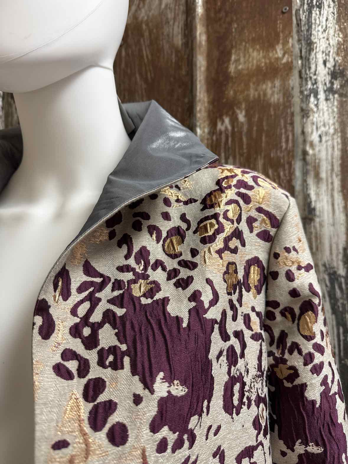 Grace Chuang Size Large Silver & Purple Jacket