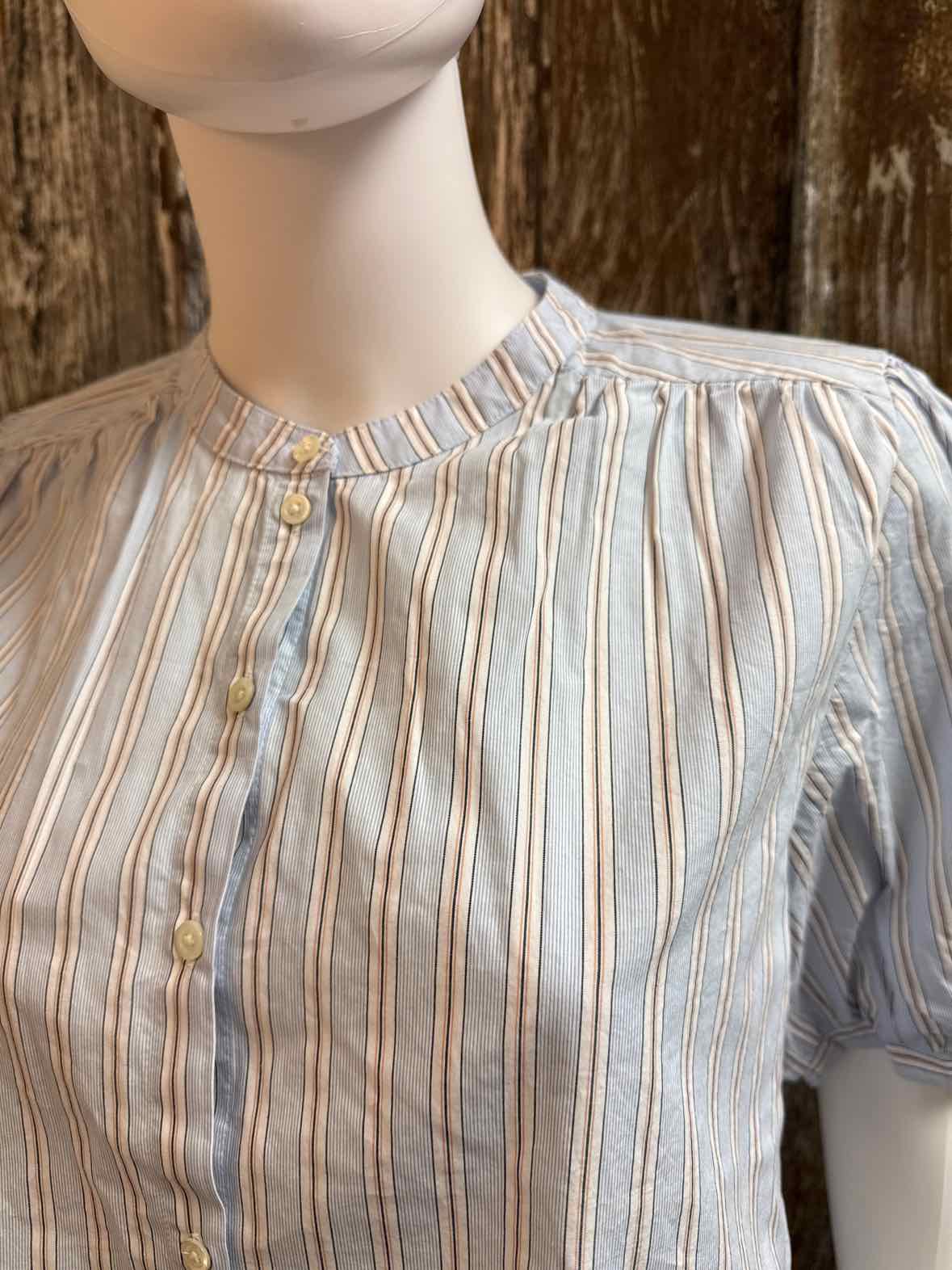 Nic & Zoe Size Medium blue stripe tops