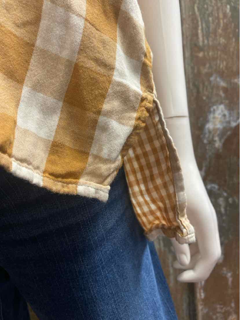Madewell Size Large Brown Check tops