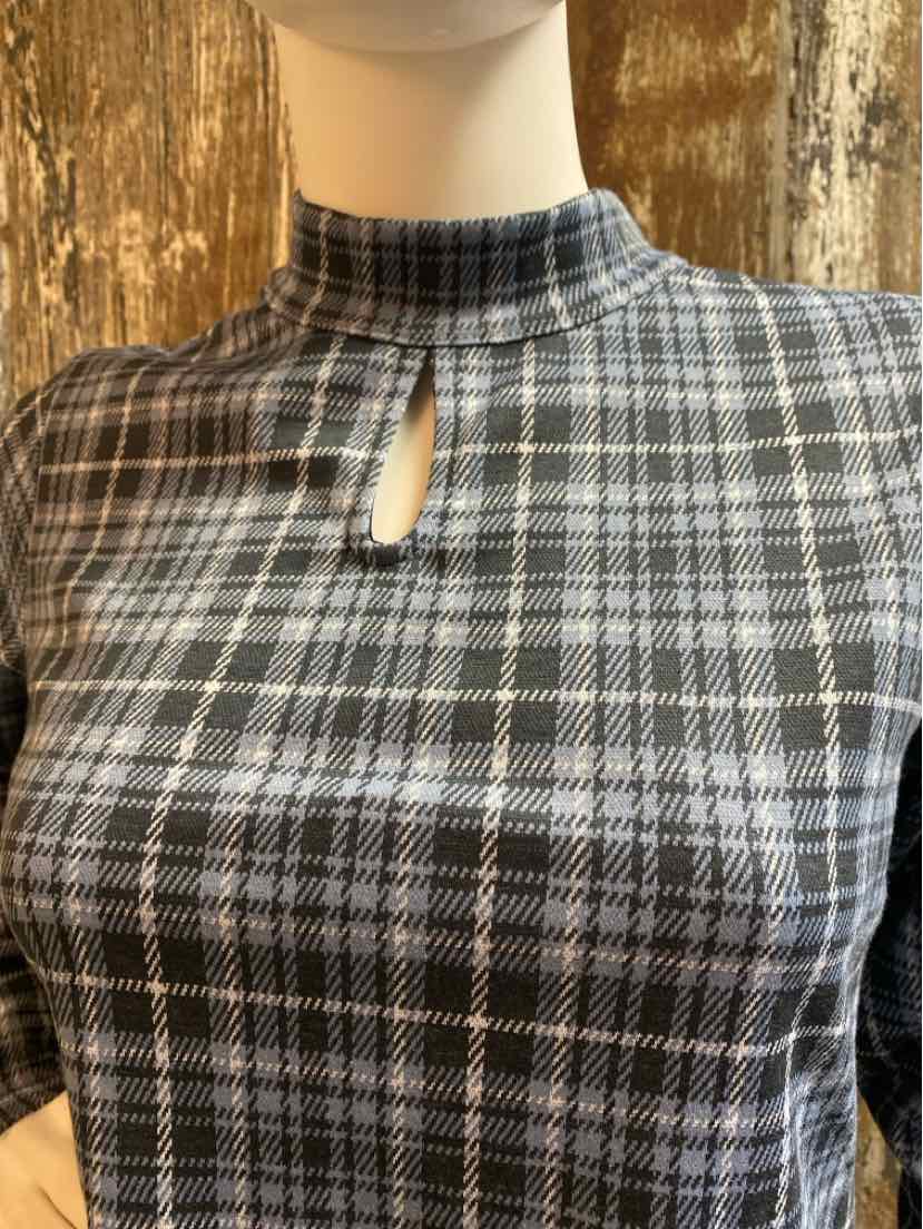Isaac Mizrahi Size extra small Blue Plaid Dress