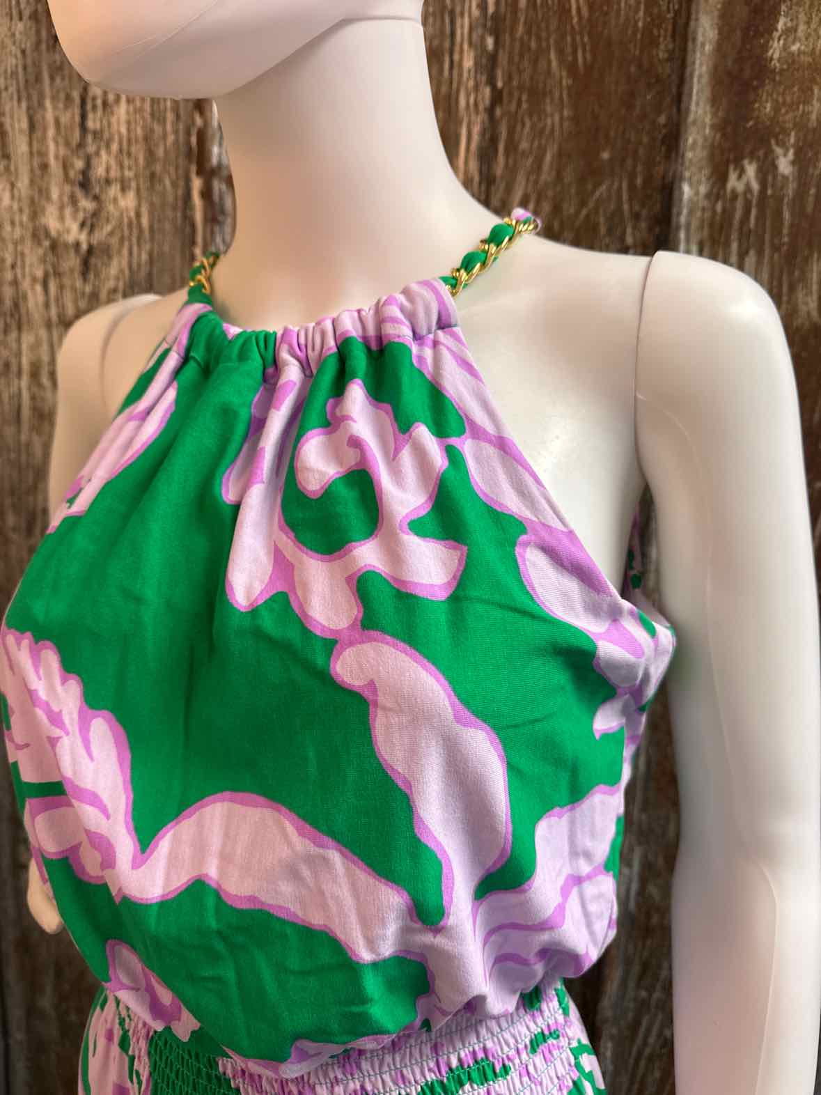 Lilly Pulitzer Size small Green & Purple Print Dress