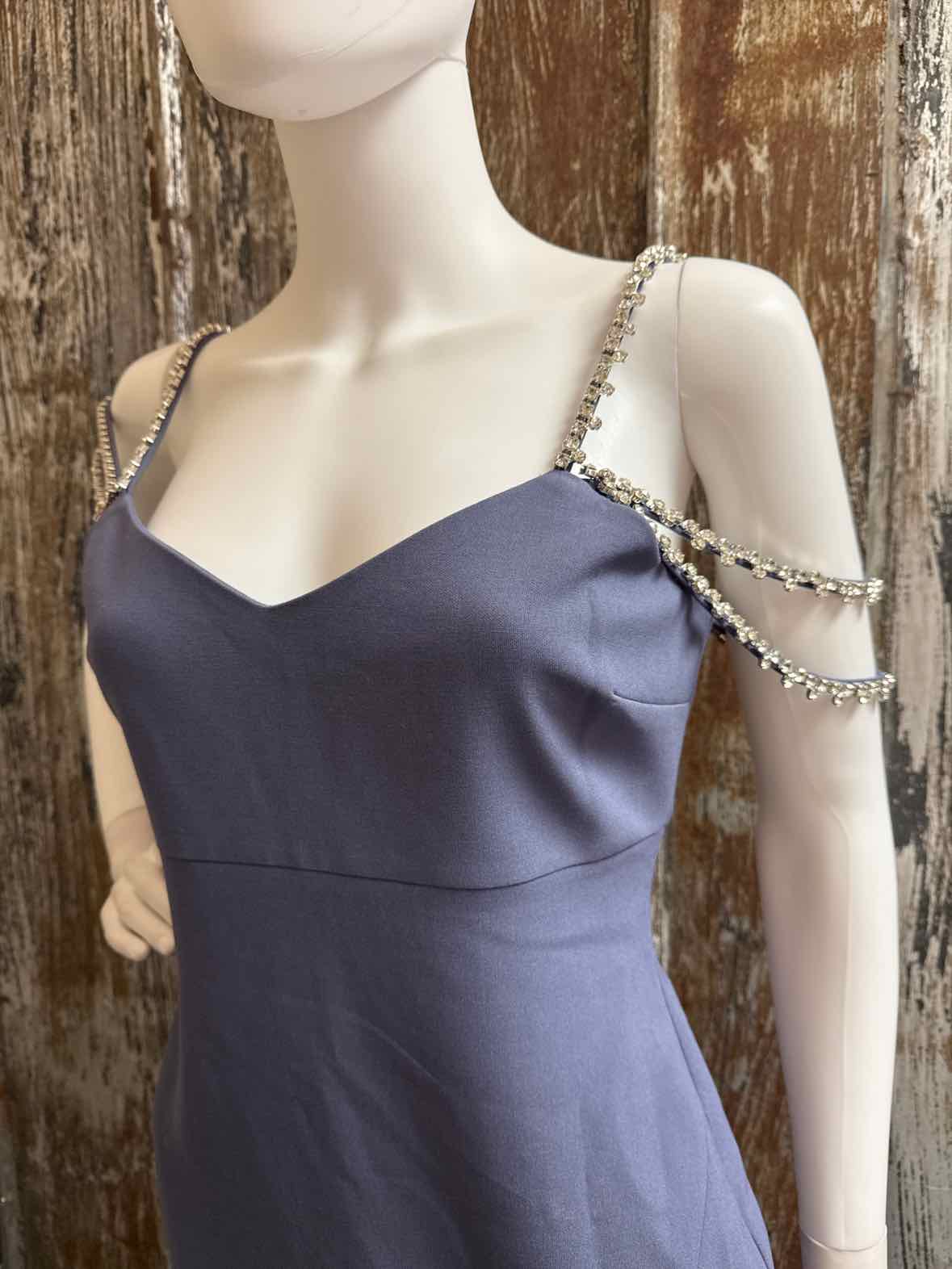 Likely Size 8 (Medium) blue/gray Evening Dress