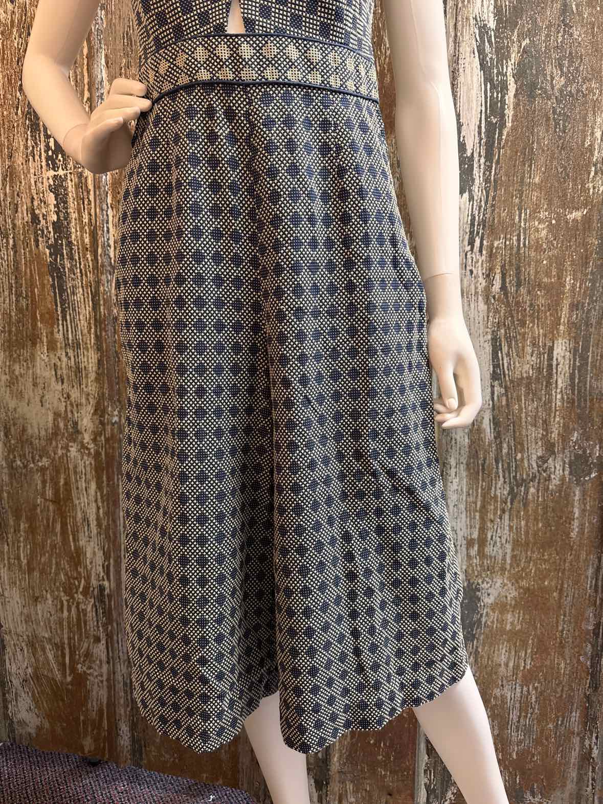 Elevenses Size 4 (Small) Navy Print Jumpsuit