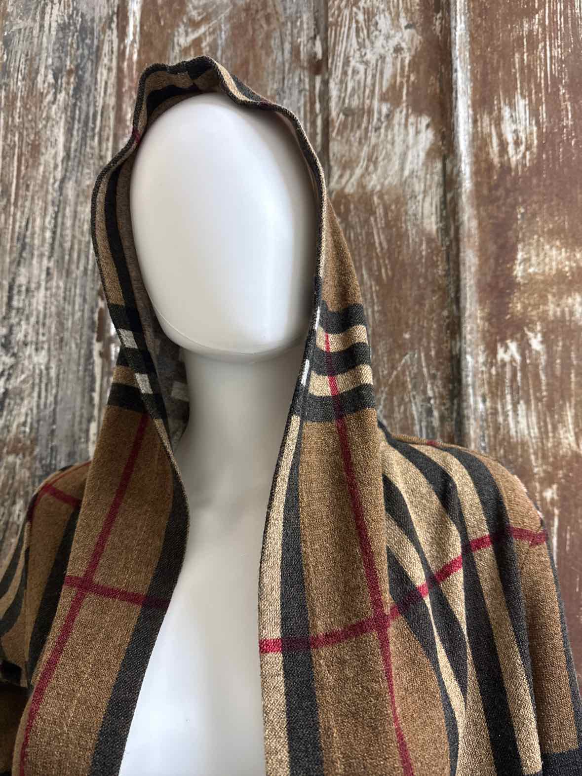 frank lyman Size 8 (Medium) Brown Plaid Cardigan