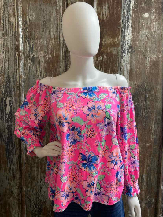 Lilly Pulitzer Size Large pink print tops