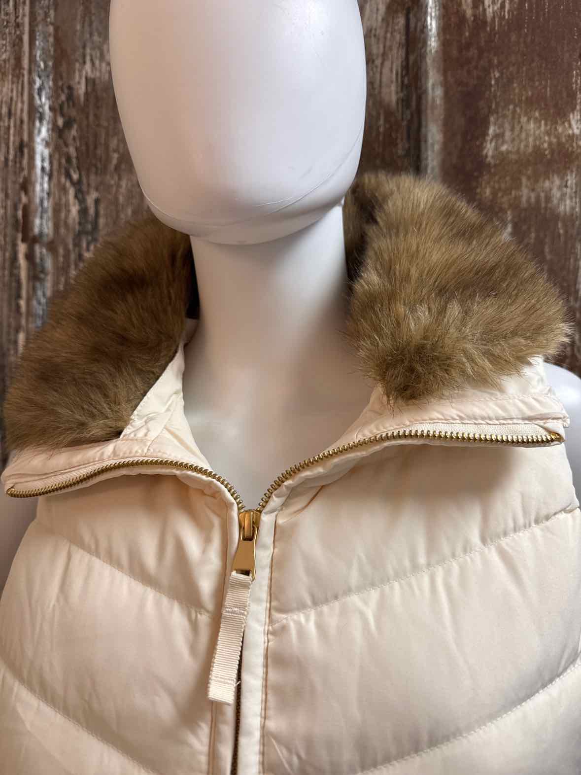 Talbots Size Small Petite Cream Vest
