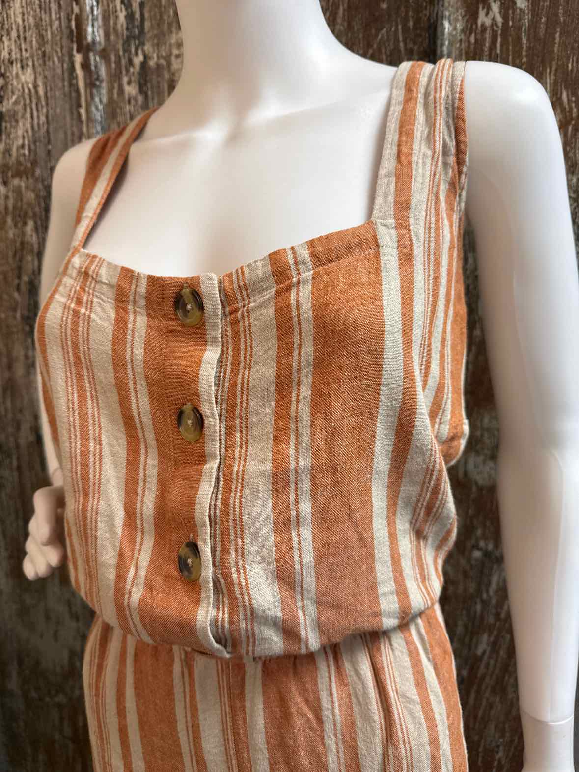 J Jason Wu Size 3X Petite Orange stripe Jumpsuit
