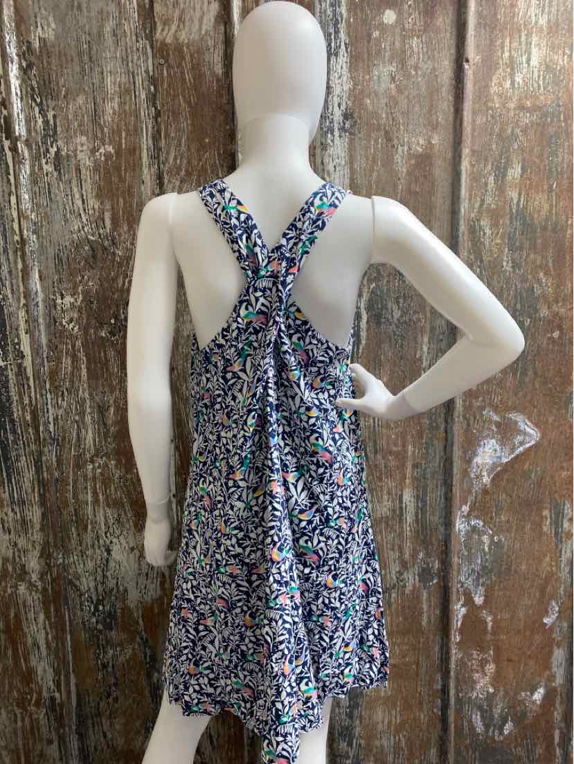 Loft Size Large Navy Print Dress