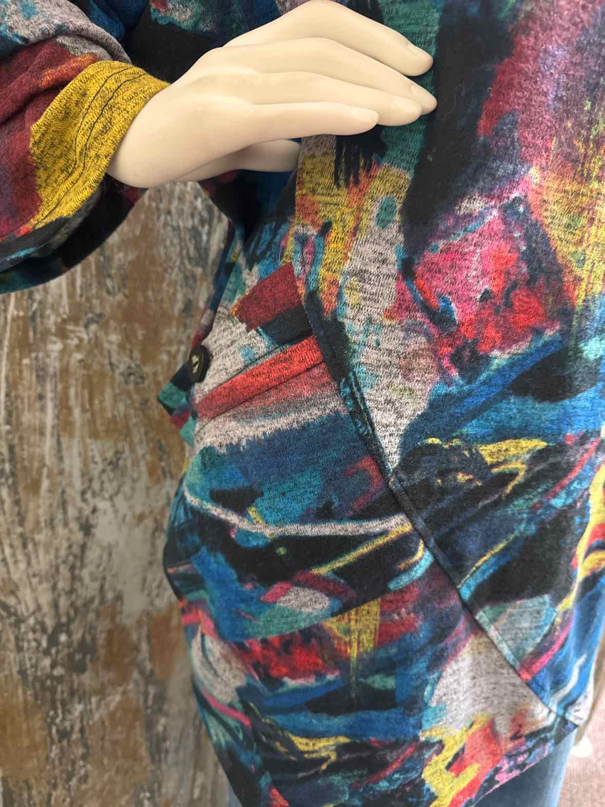 Ali Miles Size 2X Blue Print Tunic