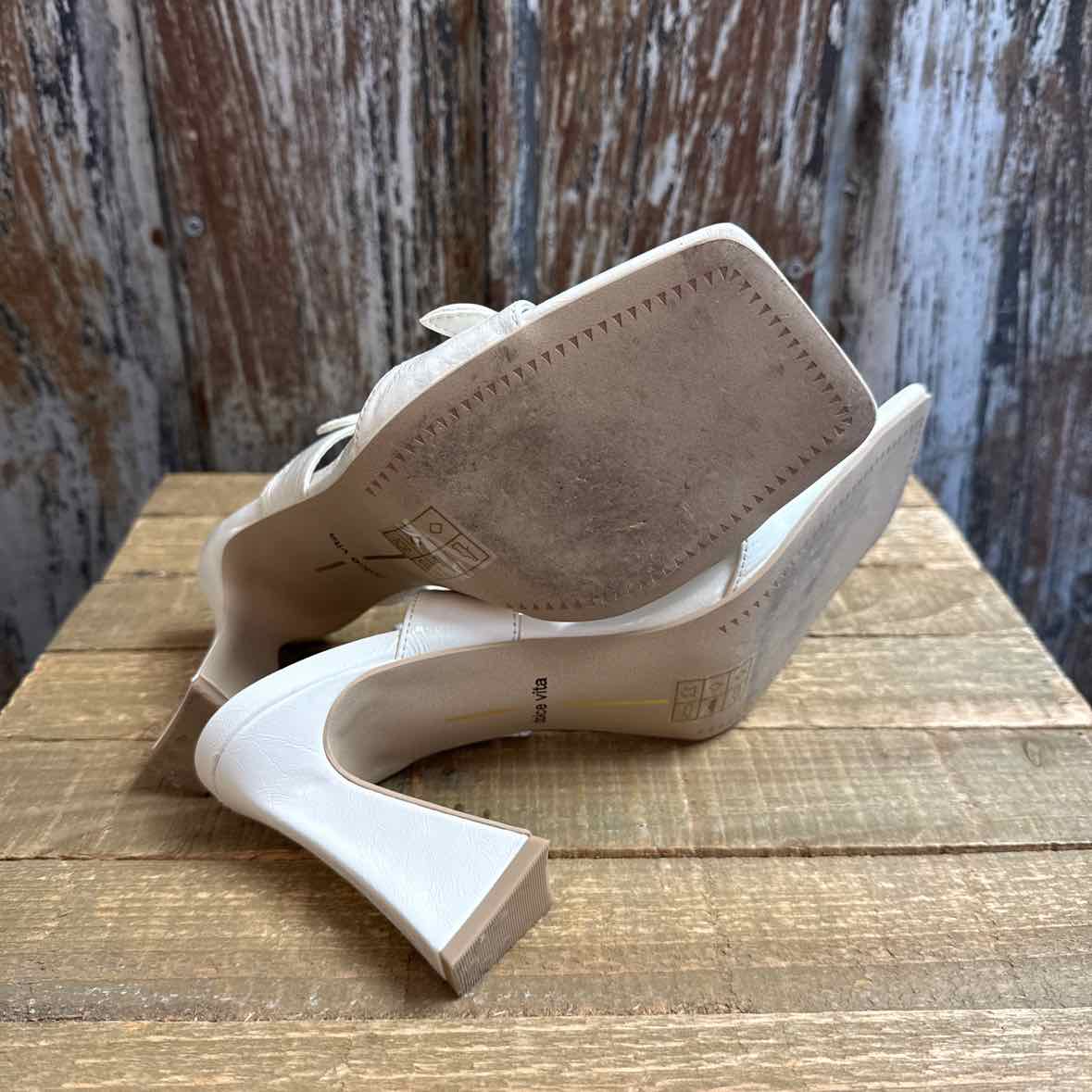 Dolce Vita 8 White Sandals