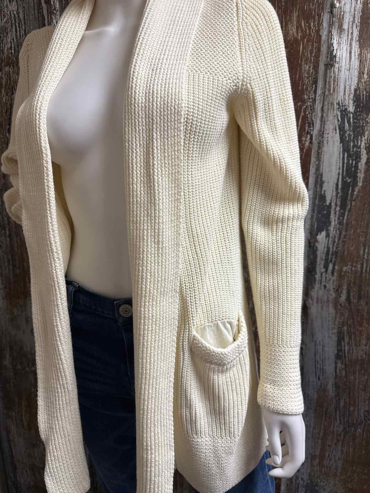 Talbots Size Medium White Cardigan