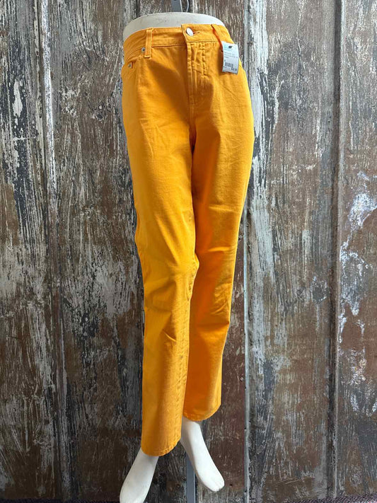 FABRIZIO GIANNI Size 6 Yellow Pants