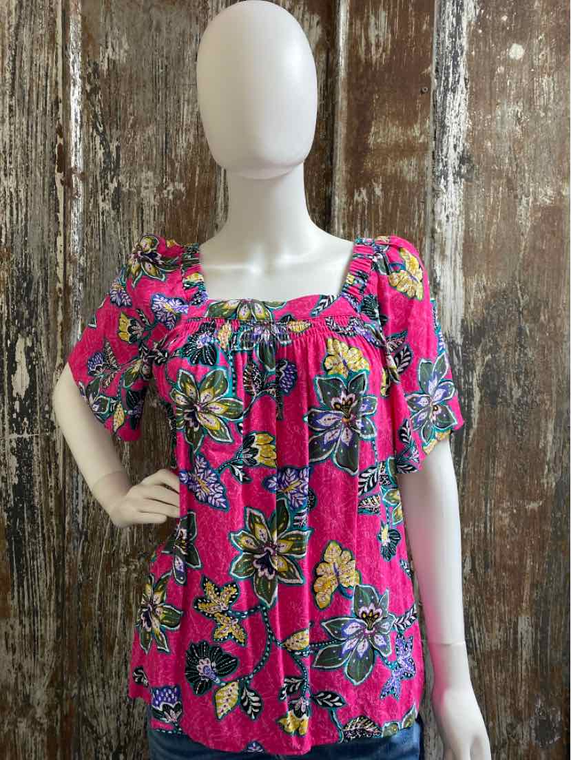 Loft Size extra small pink floral tops