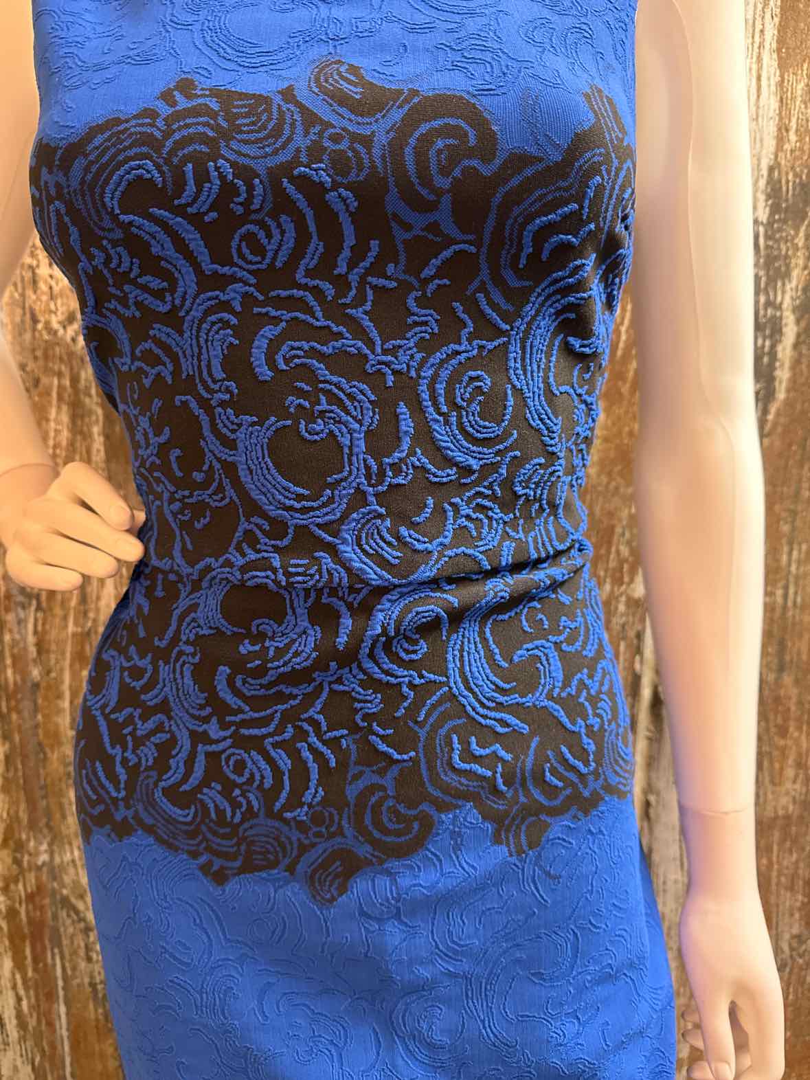 Joseph Ribkoff Size 14 (Large) Blue Print Dress