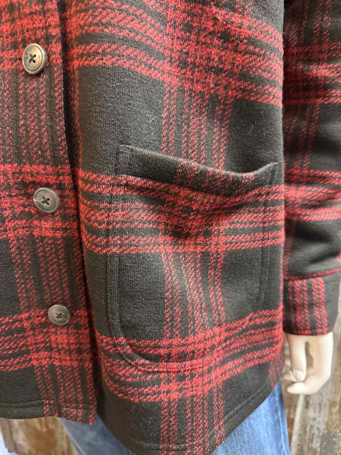 J. Jill Size small Red Plaid Shacket