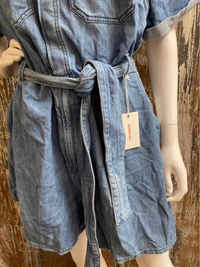 Good American Size 2X Denim Romper
