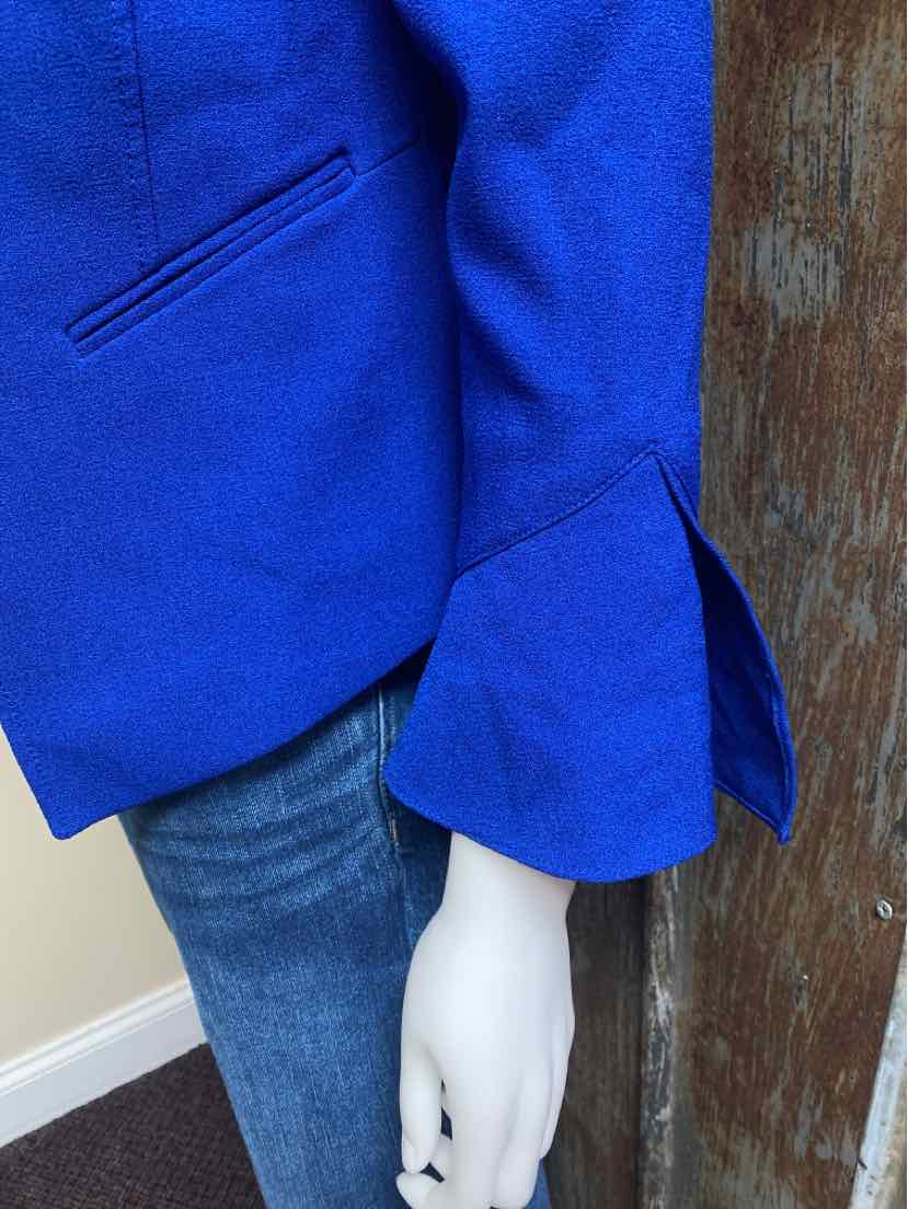 Tahari Size 2 Petite (Extra Small) Blue Blazer