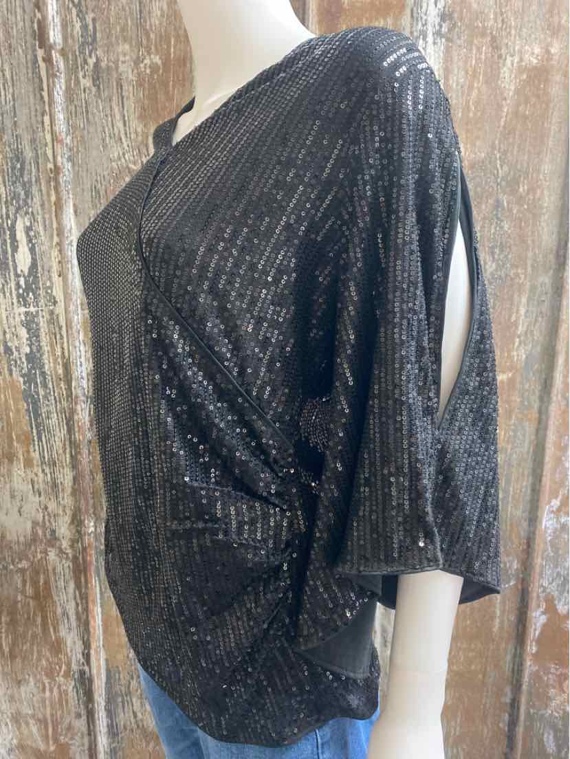 Grace Karin Size Extra Large Black Sequin tops