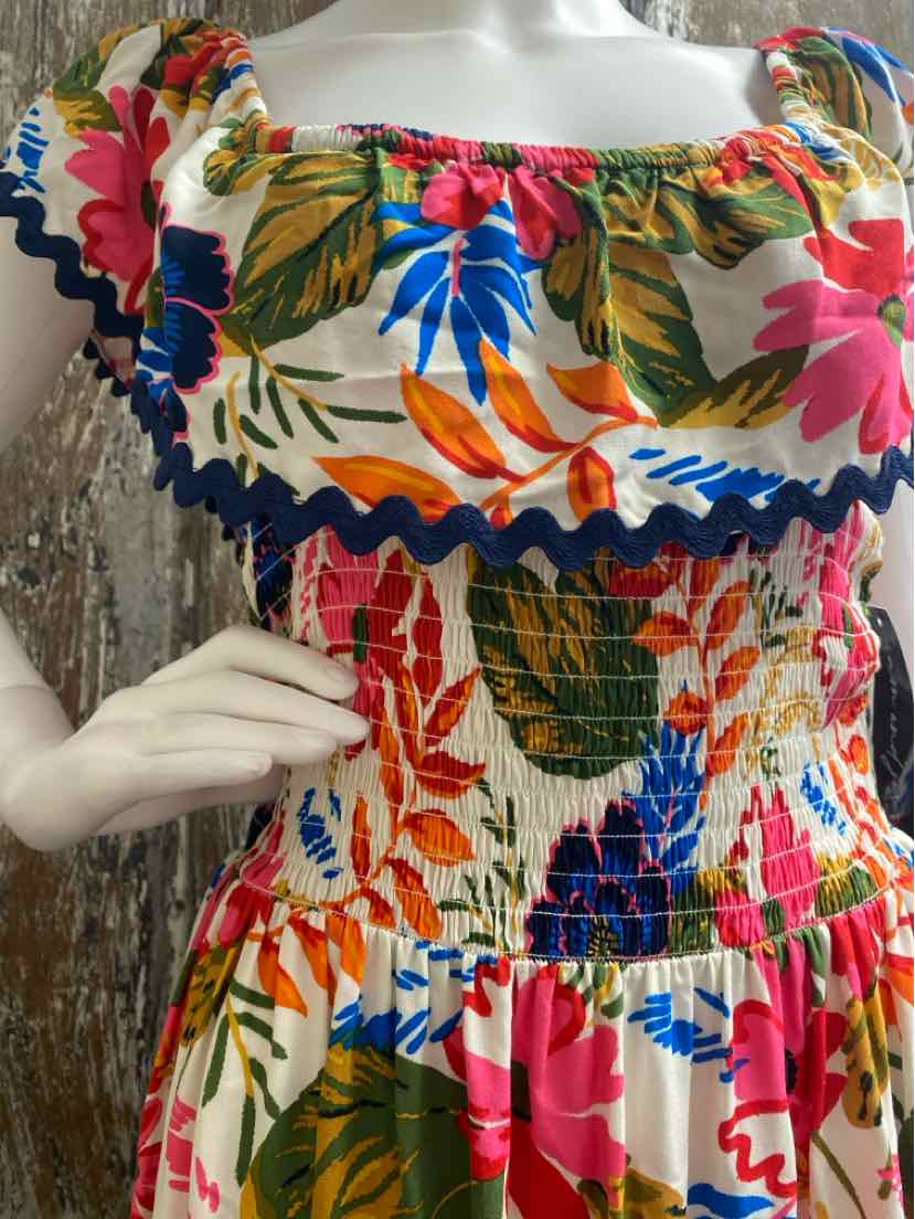 Sam & Jess Size Medium Multi Color Print Dress
