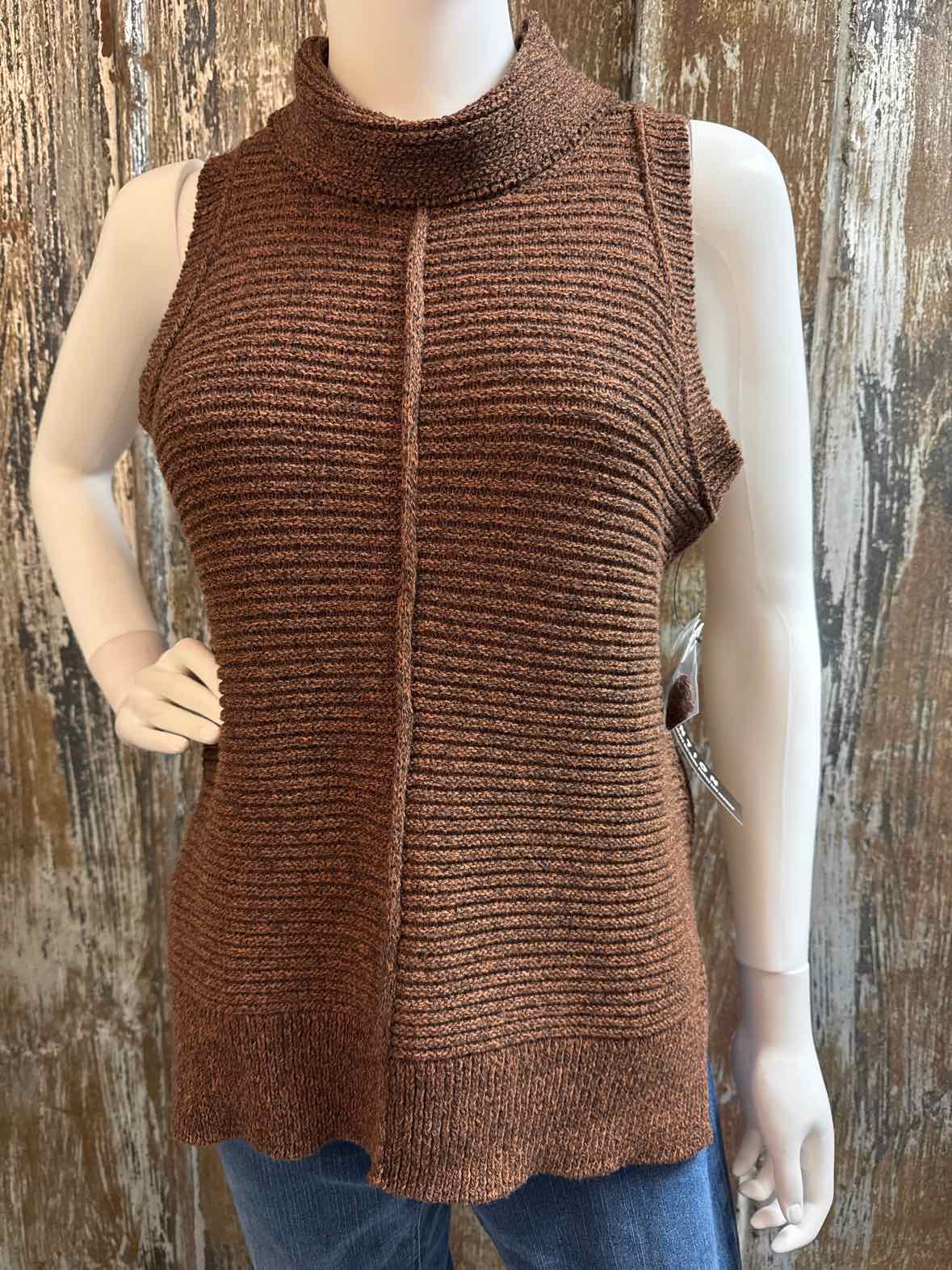 tribal jeans Size extra small Brown Sweater Vest