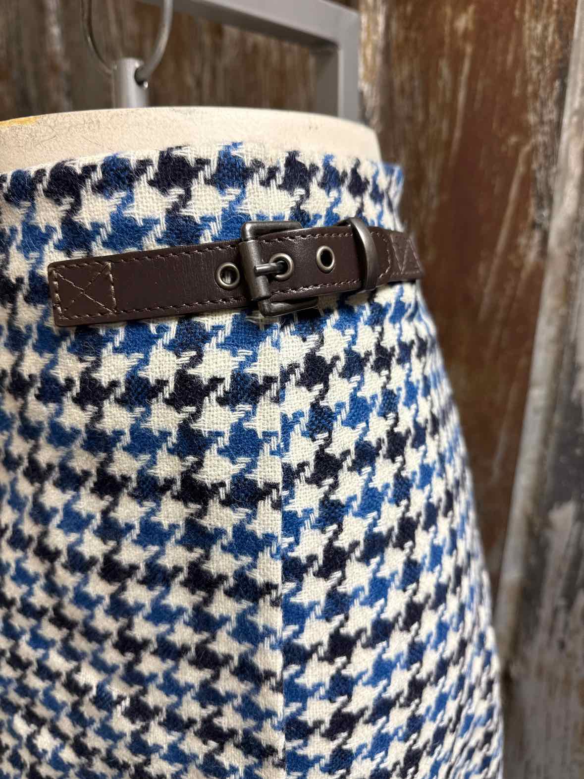 Boden Size 14 Long Blue Tweed Skirt