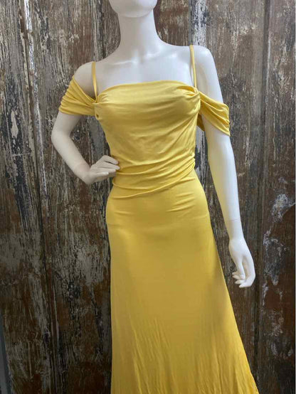 Ralph Lauren Size 16 (Extra Large) Yellow Evening Dress