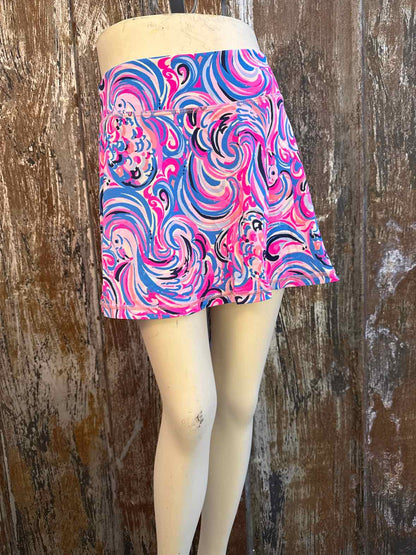 Lilly Pulitzer Size Small (4/6) Pink & Blue Print Skorts