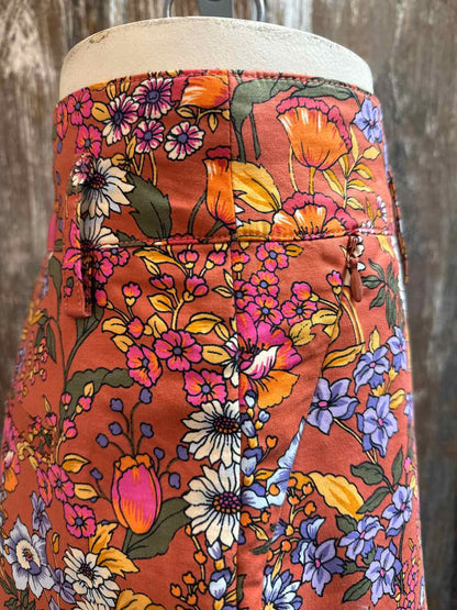 Maeve by Anthropologie Size 6 Brown floral print Pants