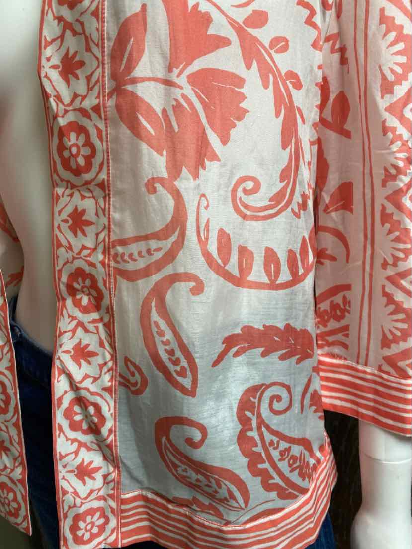 Chico's Size small Orange print Jacket